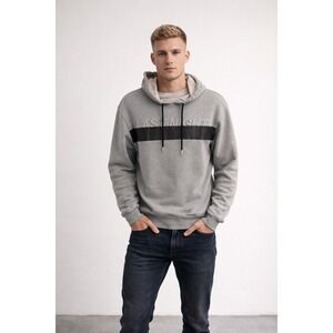 Diesel Black Gold Mens Gray Last Night Graphic‎ Pullover Hoodie XL